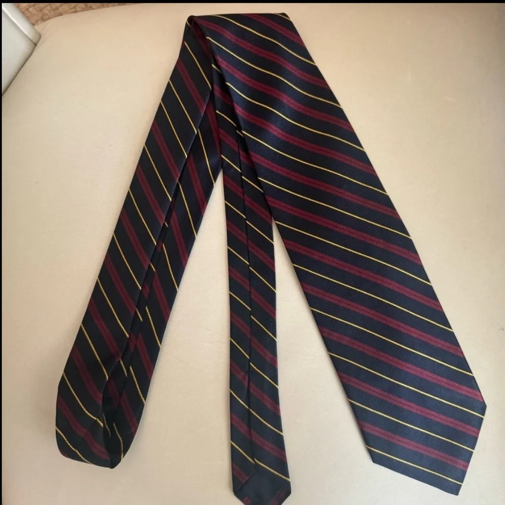 BROOKS BROTHERS Set of 2 Ties 100% Silk Patterned Striped Classic